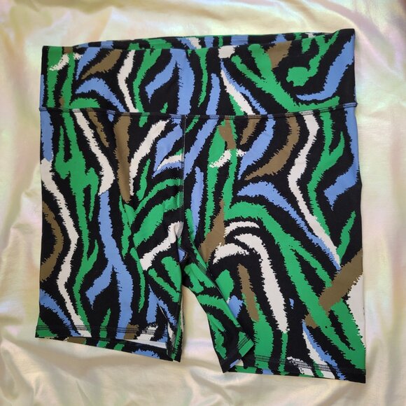 Diane Von Furstenberg DVF x Target Racerback Sports Bra + Bike Shorts Sz 1X SET - Picture 5 of 13